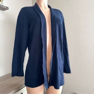 Alexon Womens Medium Black Open Front Quality Cardigan Sweater